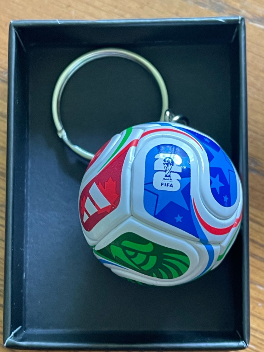 FIFA 2026 World Cup Trionda Mini Soccer Adidas Ball Keychain Gift Boxed NEW